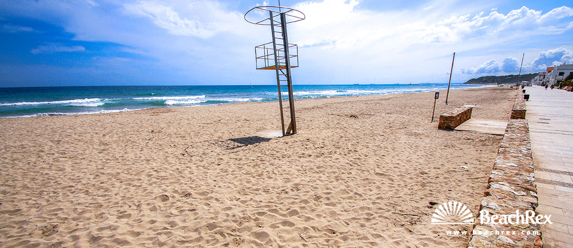 espagne - Camp de Tarragona -  Altafulla - Plage d'Altafulla