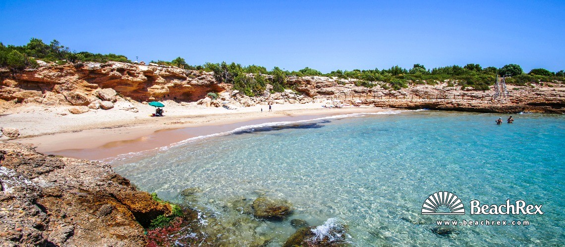 Spanien - Camp de Tarragona -  les Tres Cales - Cala del Vidre