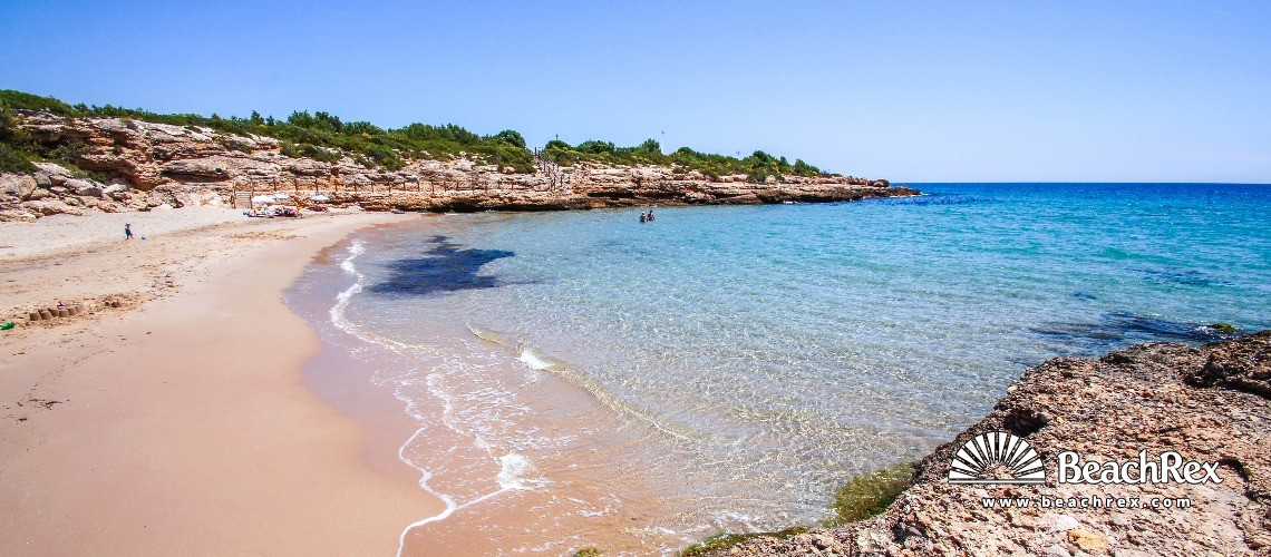 Spanien - Camp de Tarragona -  les Tres Cales - Cala del Vidre