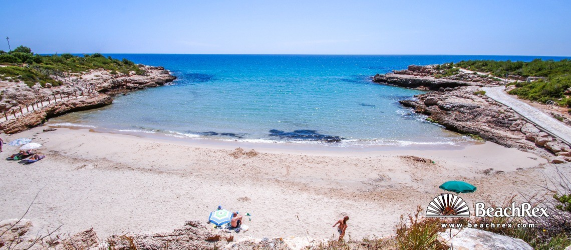 Spanien - Camp de Tarragona -  les Tres Cales - Cala del Vidre