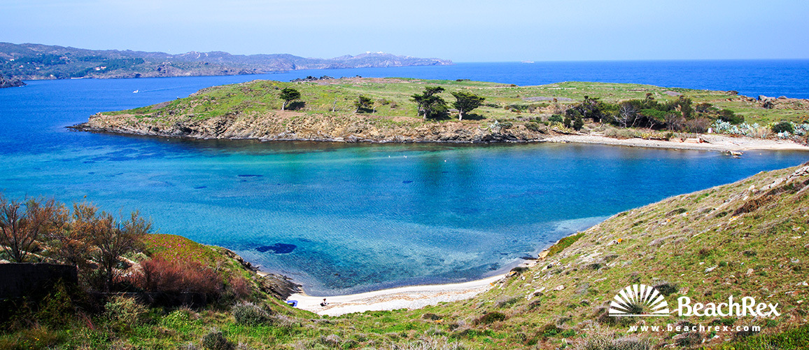 Spanien - Comarques gironines -  Cadaqués - Strand Boquelles