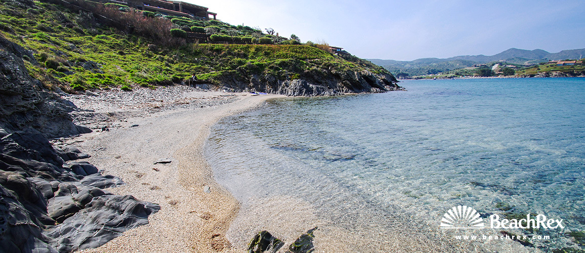 Spanien - Comarques gironines -  Cadaqués - Strand Boquelles