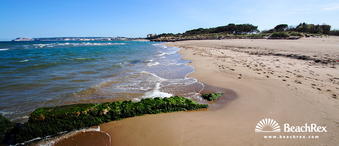 Spanien - Comarques gironines -  L'Escala - Strand de Riuet