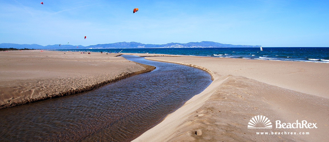 Spanien - Comarques gironines -  L'Escala - Strand de Riuet