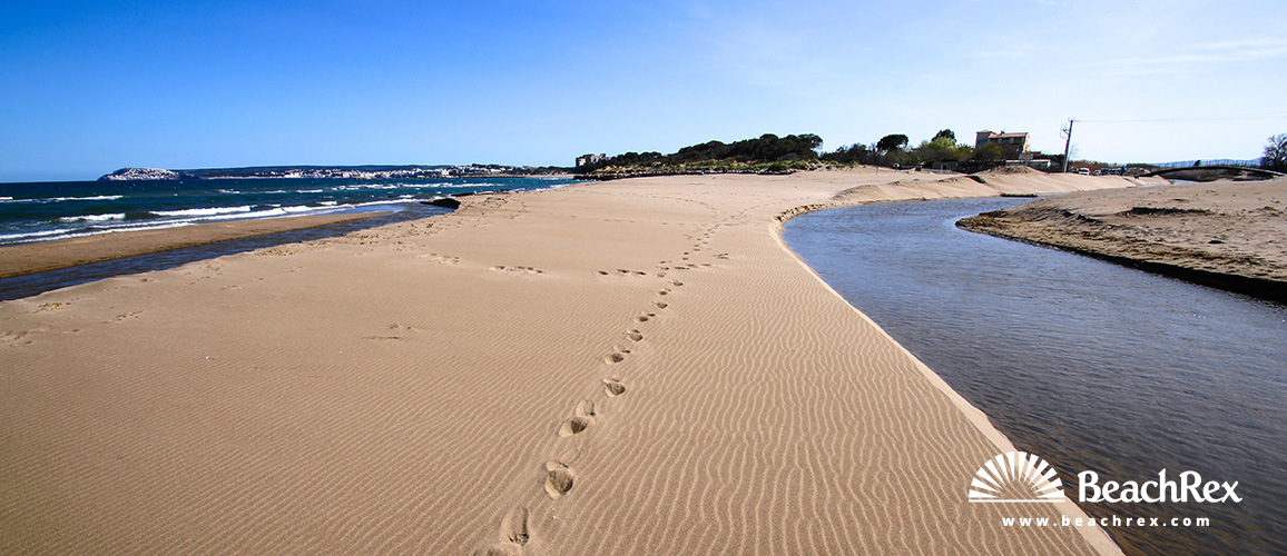 Spanien - Comarques gironines -  L'Escala - Strand de Riuet