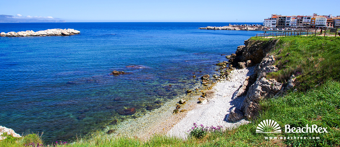 Spanien - Comarques gironines -  L'Escala - Strand Baixada Monjo