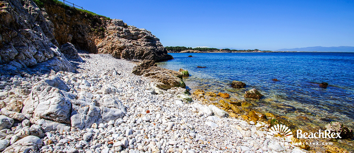 Spanien - Comarques gironines -  L'Escala - Strand Baixada Monjo