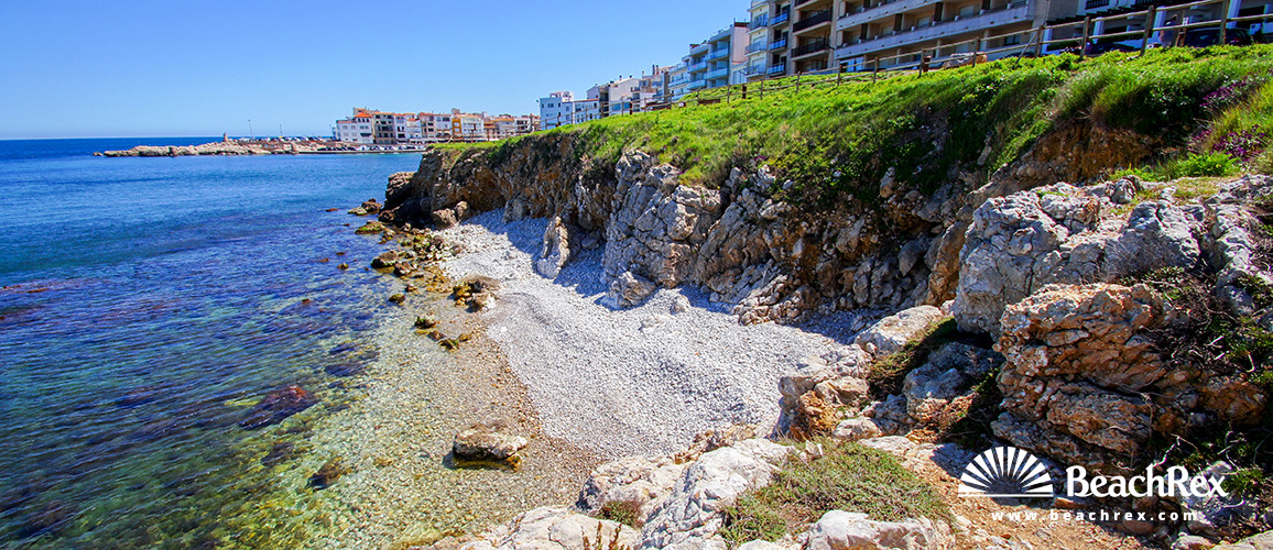 Spanien - Comarques gironines -  L'Escala - Strand Baixada Monjo