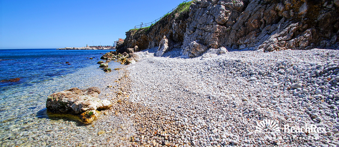 Spanien - Comarques gironines -  L'Escala - Strand Baixada Monjo