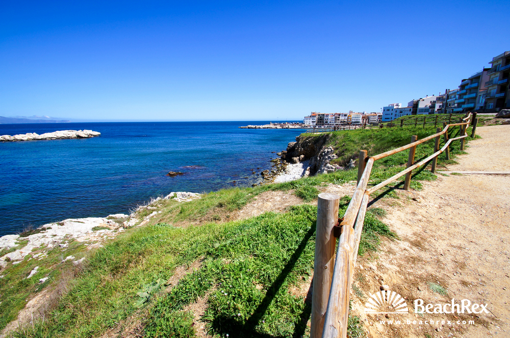 Spanien - Comarques gironines -  L'Escala - Strand Baixada Monjo