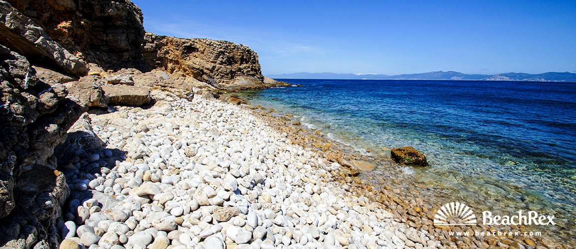 Spanien - Comarques gironines -  L'Escala - Strand del Bol Roig