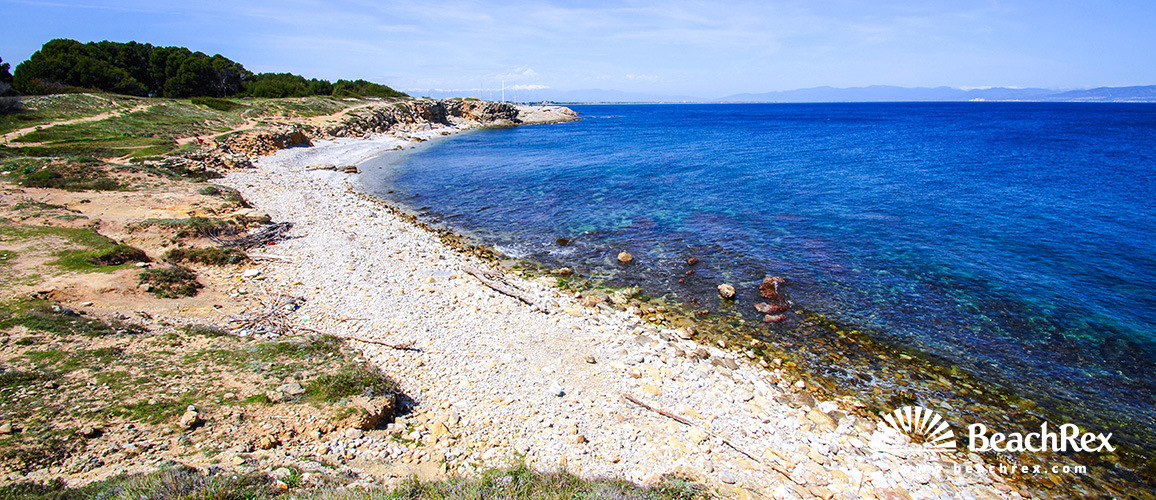 Spanien - Comarques gironines -  L'Escala - Strand del Bol Roig