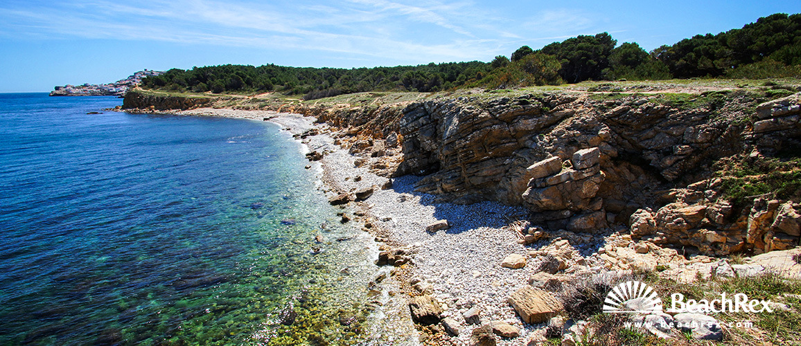 Spanien - Comarques gironines -  L'Escala - Strand del Bol Roig