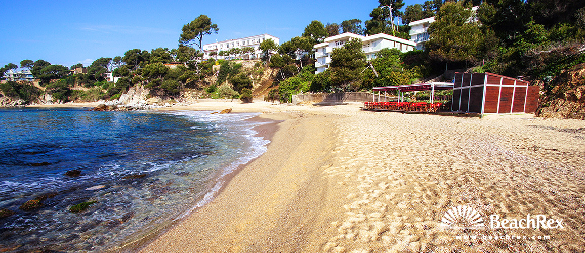 Espana - Comarques gironines -  Calonge - Playa Cap Roig Ampollau