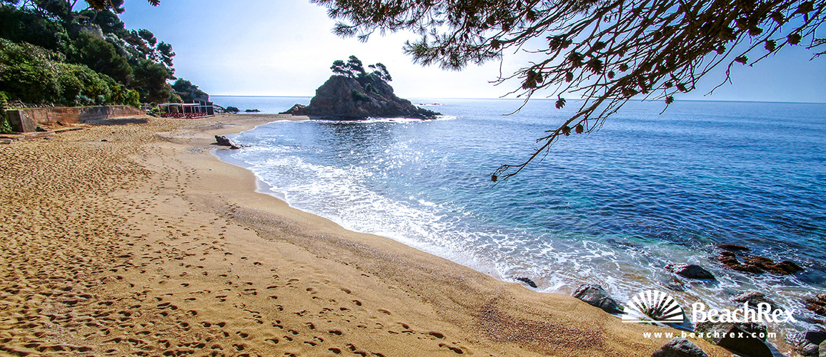 Espana - Comarques gironines -  Calonge - Playa Cap Roig Ampollau