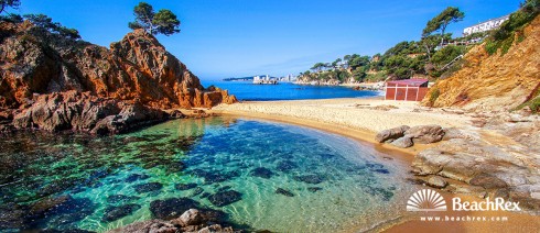 Spain - Comarques gironines -  Calonge - Beach Cap Roig Ampollau