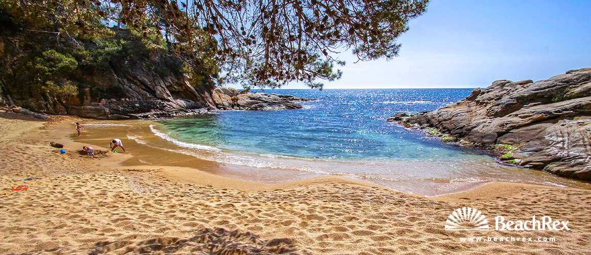 Spain - Comarques gironines -  Castell-Platja d'Aro - Beach Sa Cova