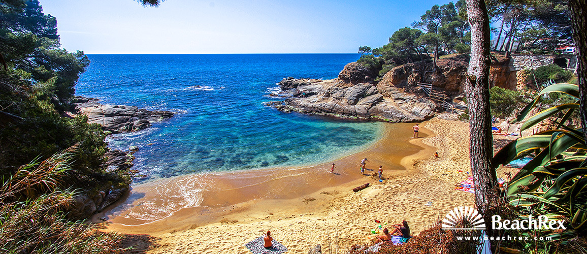 Spain - Comarques gironines -  Castell-Platja d'Aro - Beach Sa Cova