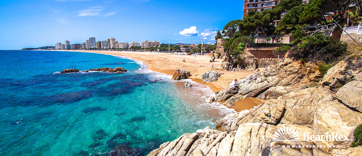 Spanien - Comarques gironines -  Castell-Platja d'Aro - Strand Gran