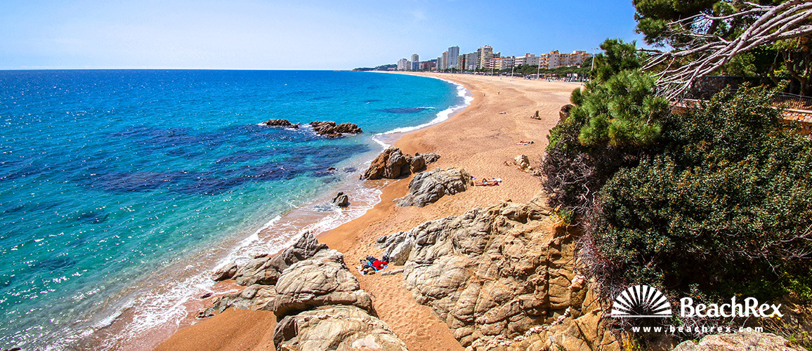 Spanien - Comarques gironines -  Castell-Platja d'Aro - Strand Gran