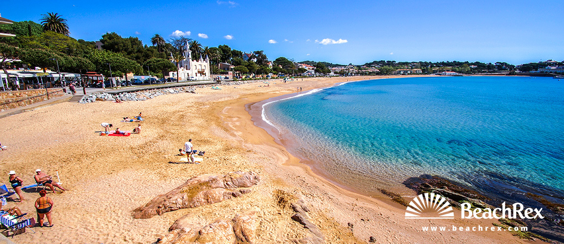 Espana - Comarques gironines -  Sant Feliu de Guíxols - Playa de Sant Pol