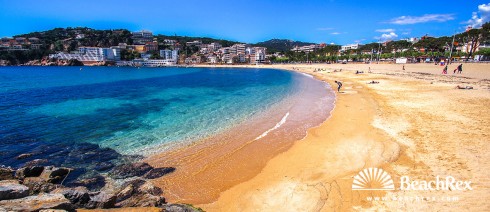 Espana - Comarques gironines -  Sant Feliu de Guíxols - Playa Sant Feliu