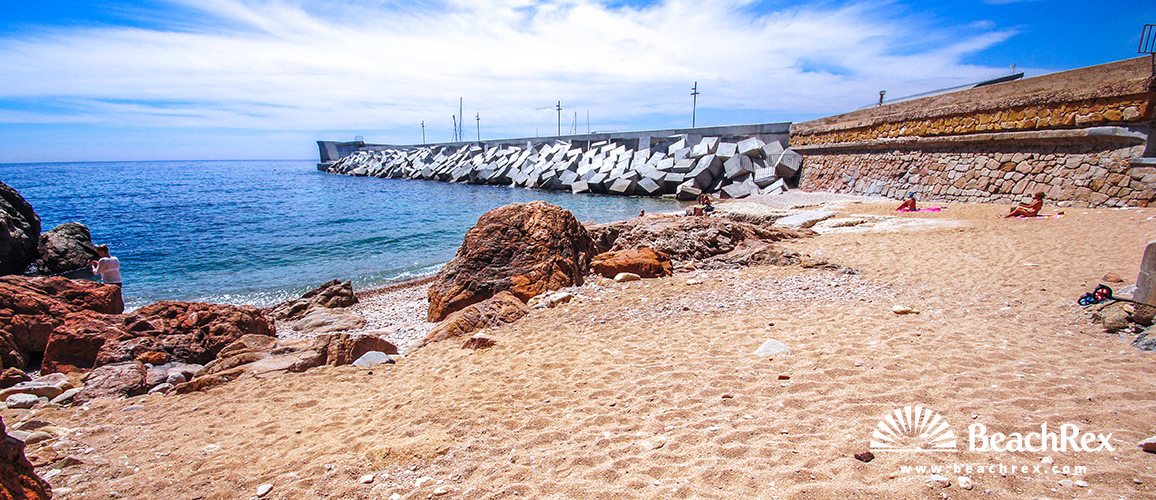 Spain - Comarques gironines -  Blanes - Beach Punta de Santa Anna
