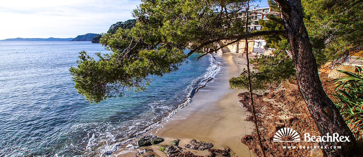 Frankreich - Var -  Rayol-Canadel-sur-Mer - Strand de Rayol est