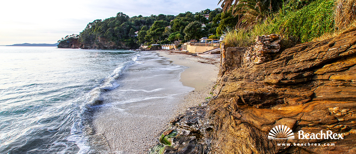 Frankreich - Var -  Rayol-Canadel-sur-Mer - Strand de Rayol est