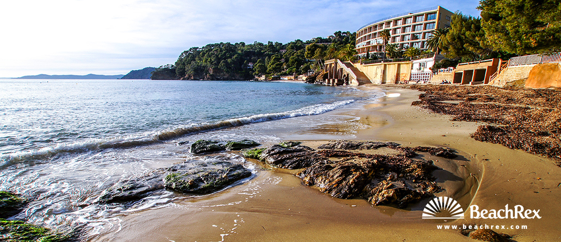 Frankreich - Var -  Rayol-Canadel-sur-Mer - Strand de Rayol est