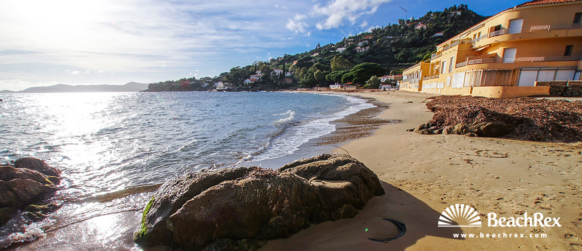 france - Var -  Le Lavandou - Plage d'Aiguebelle