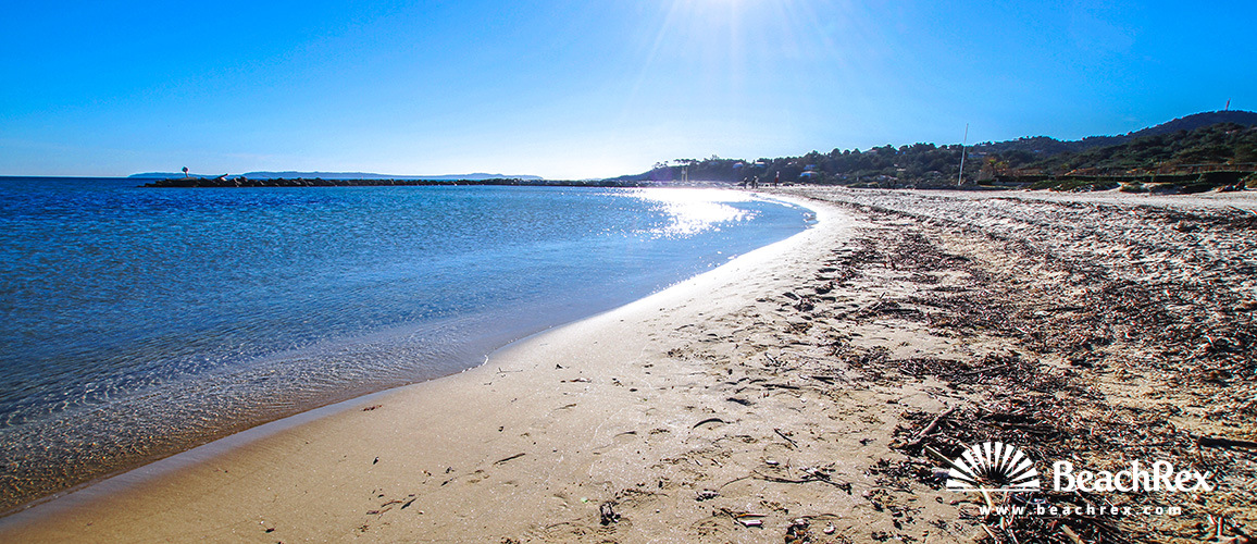 France - Var -  Bormes-les-Mimosas - Beach de la Faviere