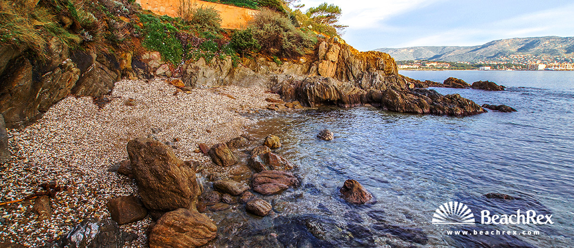France - Var -  Bormes-les-Mimosas - Beach de la Ris