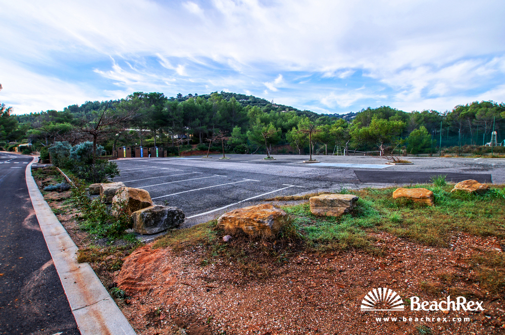 France - Var -  Bormes-les-Mimosas - Beach du Gaou