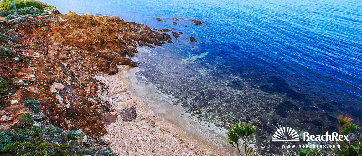 france - Var -  Bormes-les-Mimosas - Plage du Cap
