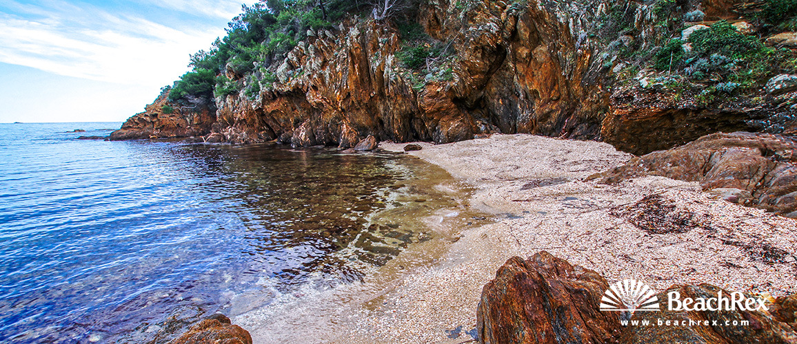 france - Var -  Bormes-les-Mimosas - Plage du Cap
