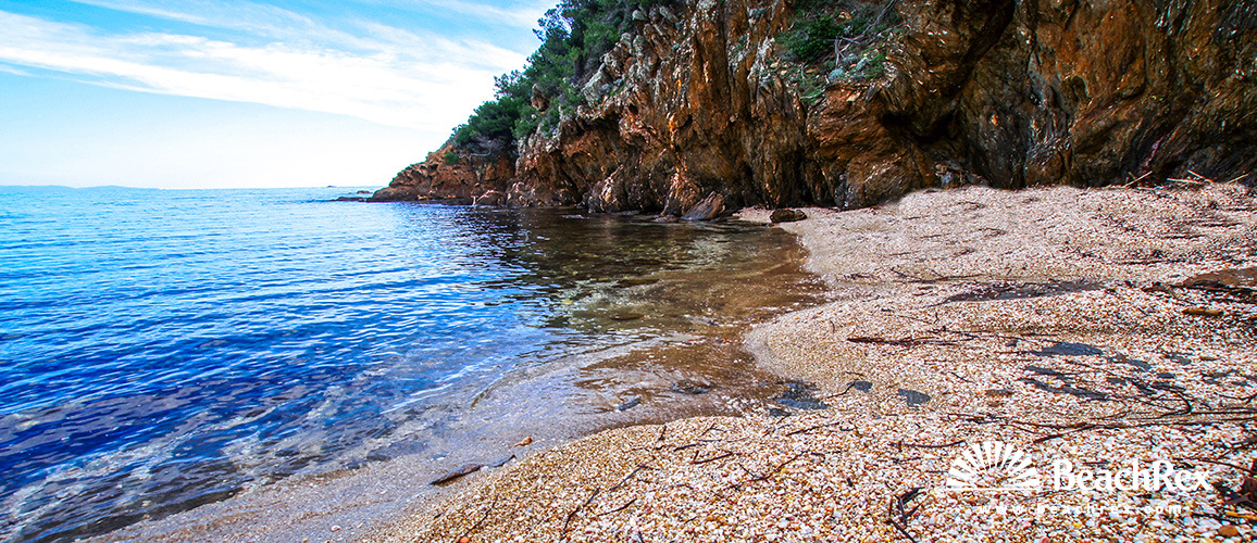 france - Var -  Bormes-les-Mimosas - Plage du Cap