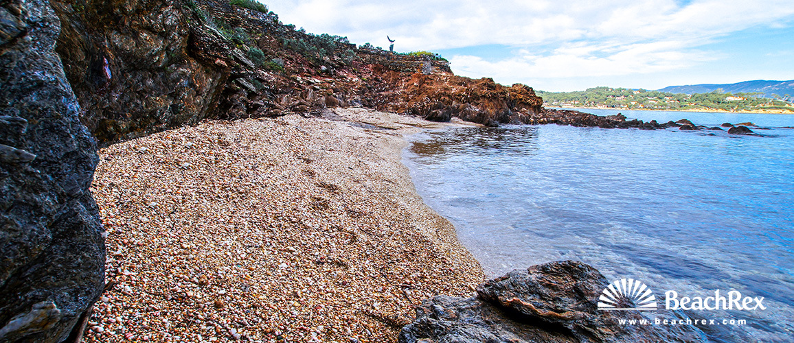 france - Var -  Bormes-les-Mimosas - Plage du Cap