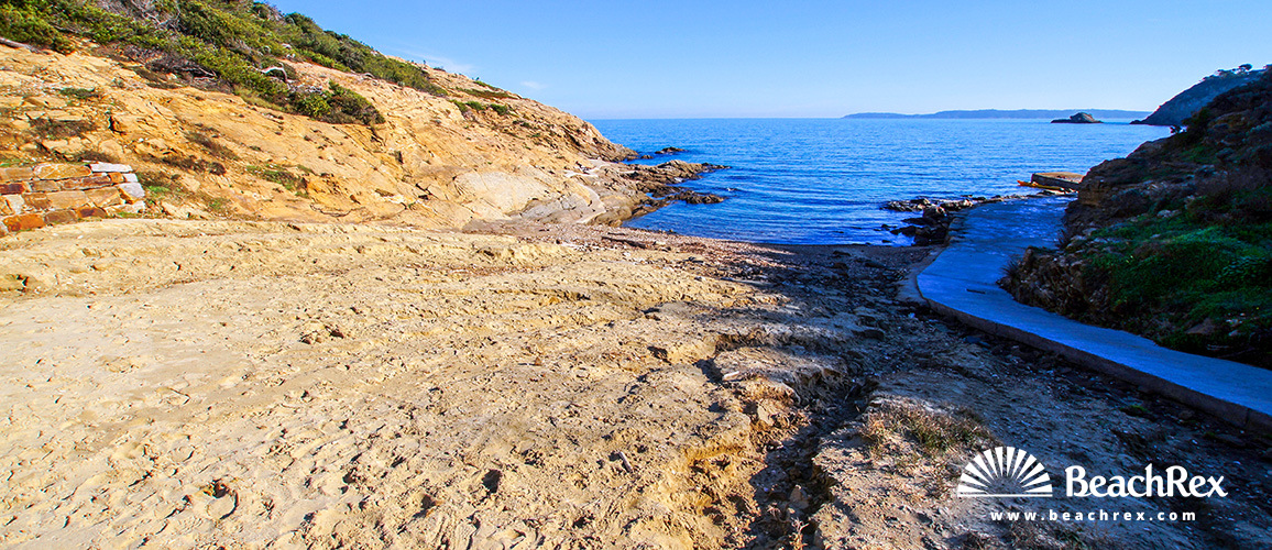 France - Var -  Bormes-les-Mimosas - Beach de Porto Fino