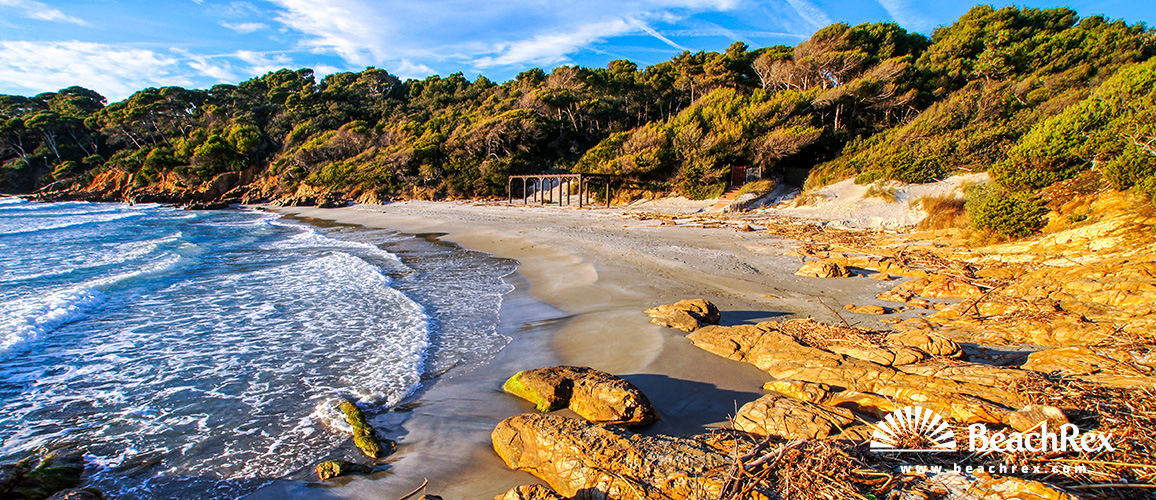 France - Var -  Bormes-les-Mimosas - Beach du Luxembourg