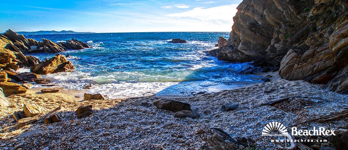 France - Var -  Bormes-les-Mimosas - Beach Crique de Brégançon