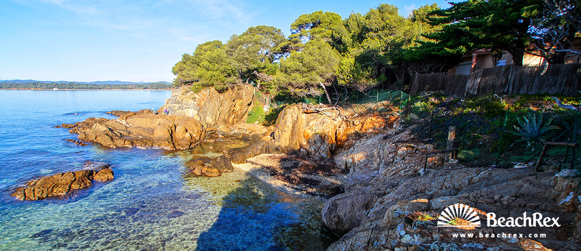 France - Var -  Bormes-les-Mimosas - Beach Tezenas