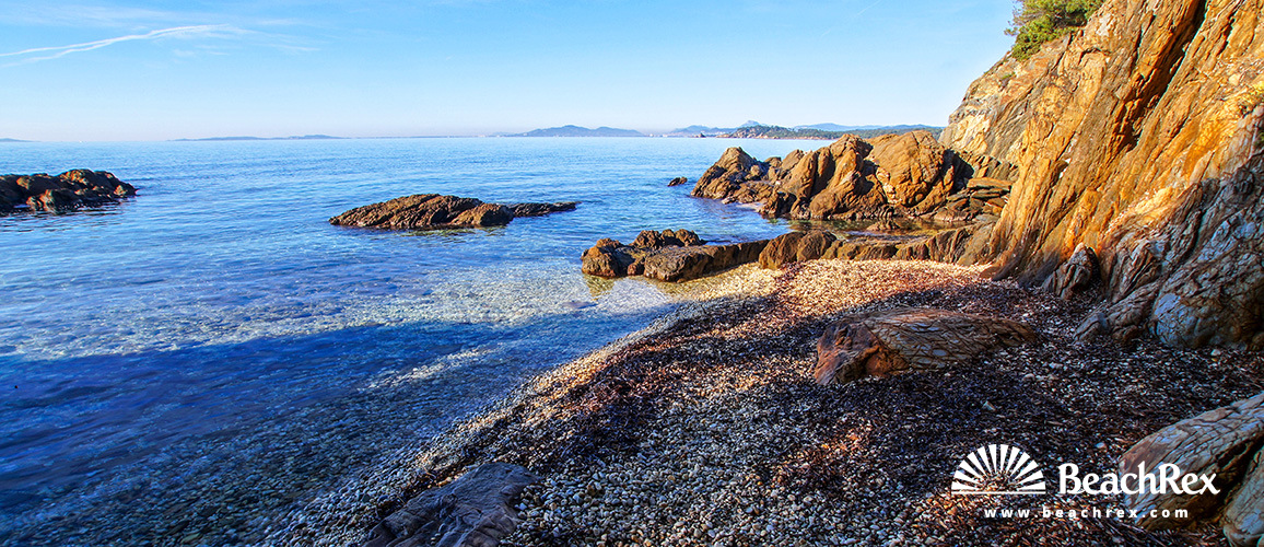 France - Var -  Bormes-les-Mimosas - Beach Tezenas