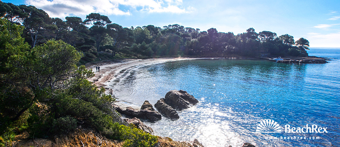France - Var -  Bormes-les-Mimosas - Beach de la Vignasse