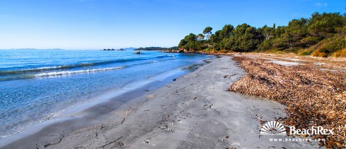 France - Var -  Bormes-les-Mimosas - Beach de la Mère Dieu