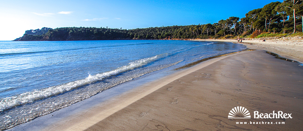 France - Var -  Bormes-les-Mimosas - Beach de l'Estagnol