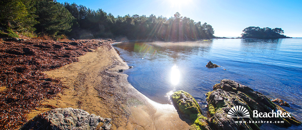 France - Var -  Bormes-les-Mimosas - Beach Chapelle Saint-Georges