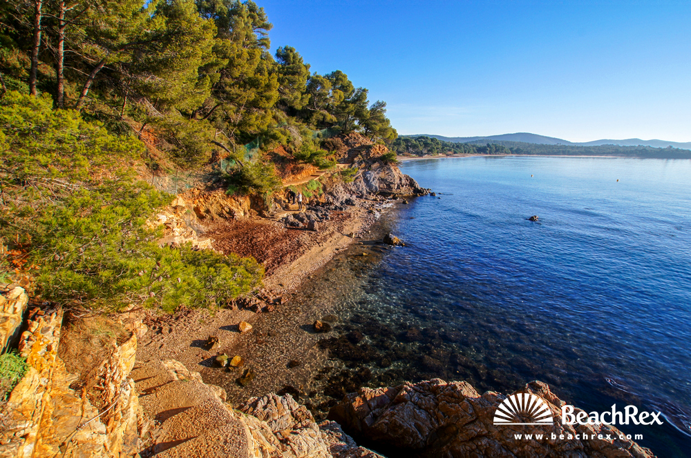 France - Var -  Bormes-les-Mimosas - Beach Chapelle Saint-Georges