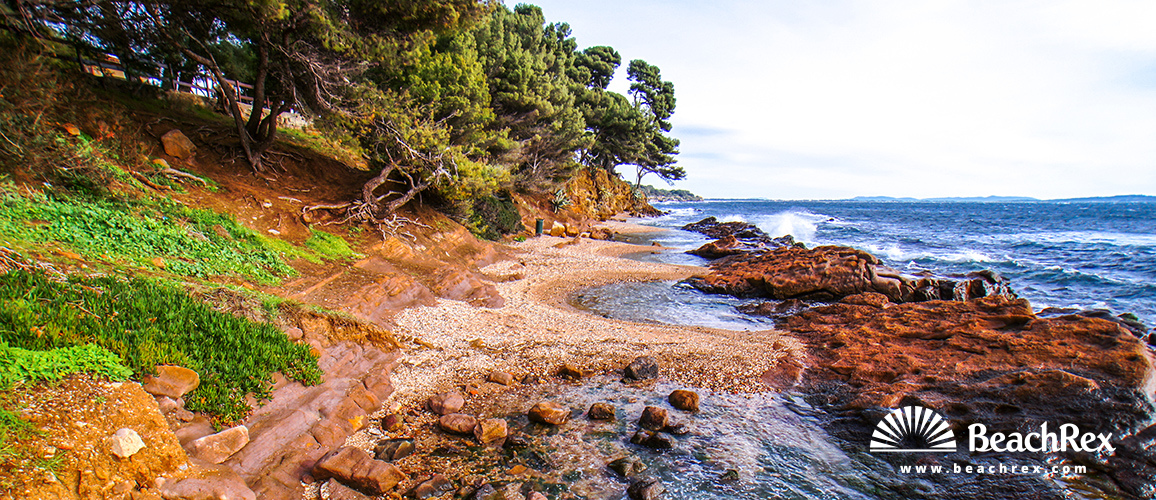 france - Var -  Carqueiranne - Plage des Pins Penchés