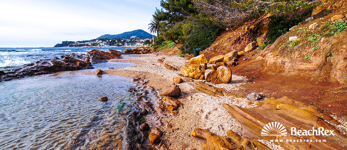 france - Var -  Carqueiranne - Plage des Pins Penchés